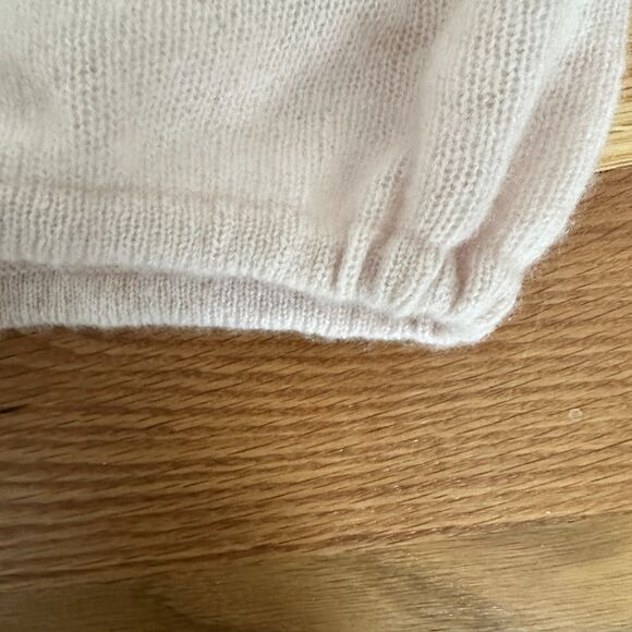 Hand-Embroidered Upcycled Vest Boho Chic Eco Friendly Pink Cashmere Valentines - Picture 4 of 8